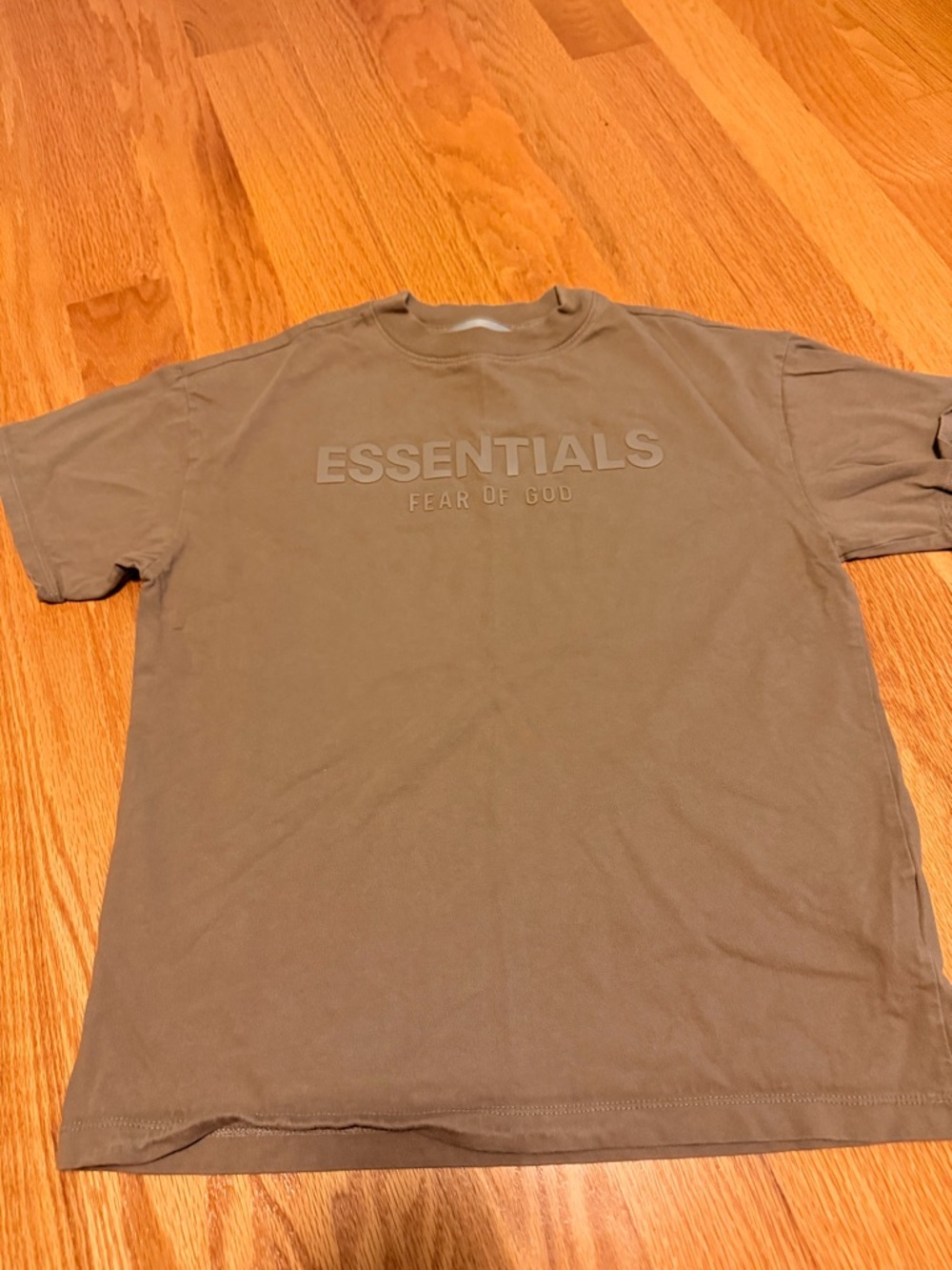 Fear of God Essentials Short Sleeve Tee in Brown